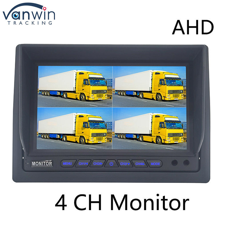 AHD Monitor 4 Channel 7 Inch Full HD1080P MDVR Split Display Car Monitor Cho xe