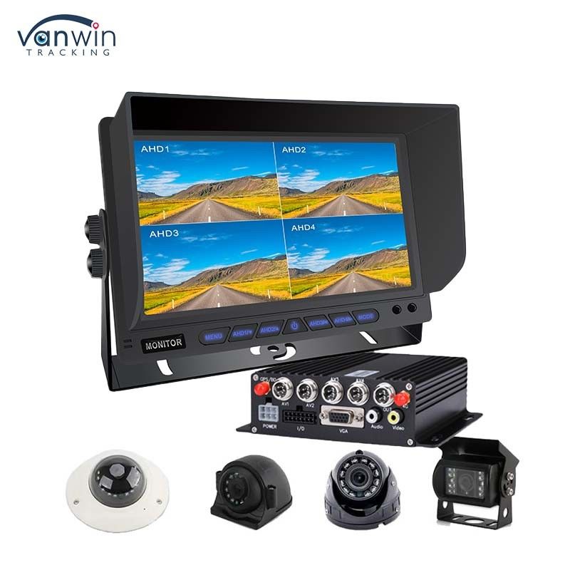 AHD/CVBS Multiple Video Mixed Input 4 Channel 7 Inch Split Display Car Monitor Cho xe