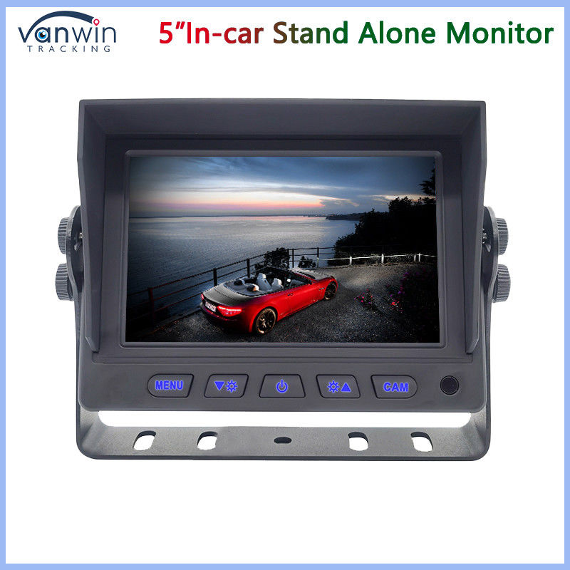 Mini 5 Inch Car TFT Monitor 2 Ways AHD 1080P 720P CVBS Input video hỗn hợp với khung hình U