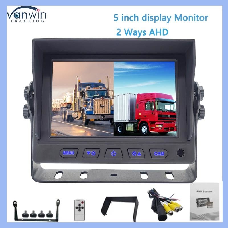 Hệ thống giám sát ô tô 5 inch GPS xe HD AHD Digital TFT LCD Hệ thống giám sát ô tô nhỏ IPS Hiển thị phía sau