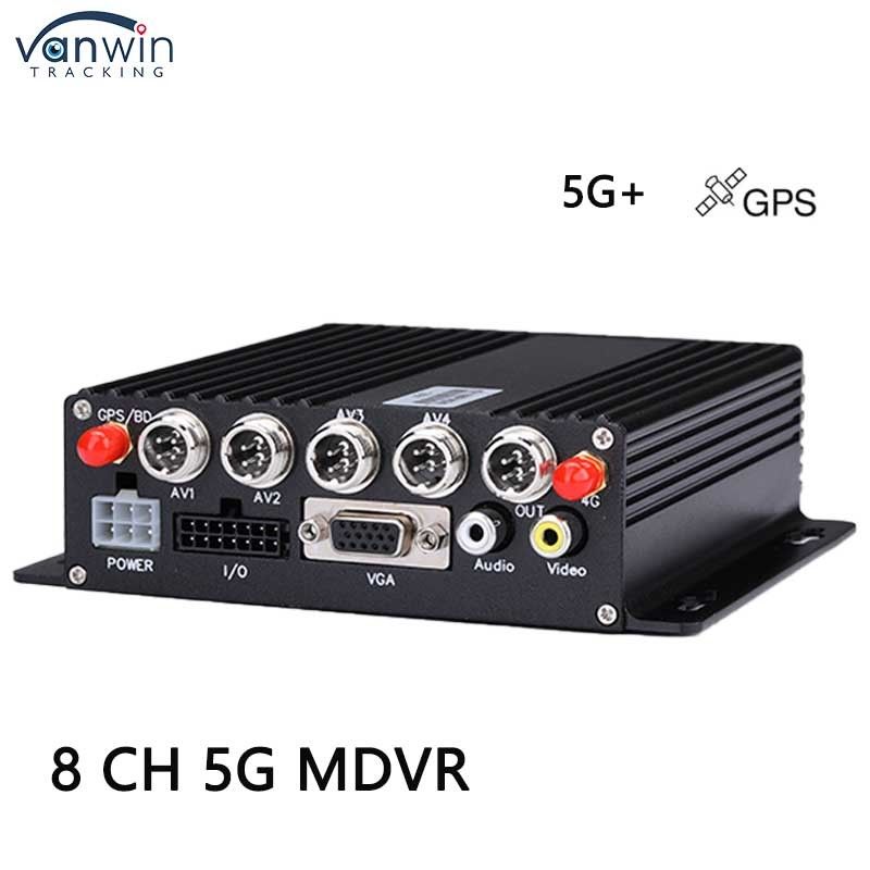 8 kênh DVR xe hơi với 5G GPS AHD 1080P Camera SD Card Video Recorder cho xe tải xe buýt