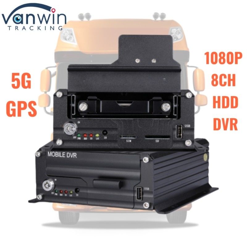 1080P 8CH Hard Disk DVR 5G GPS Tracker Không gian lưu trữ lớn Hệ thống giám sát xe cho an toàn hạm đội