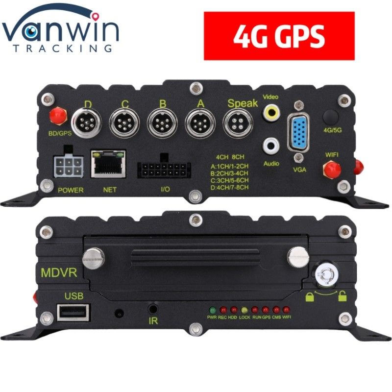 Hệ thống giám sát xe chuyên nghiệp 4 CH HDD MNVR với GPS 4G cho mỗi đội xe