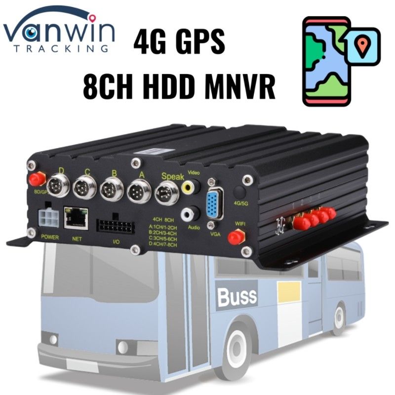 OEM 8 kênh HDD MNVR máy quay video an toàn xe cho xe tải xe buýt