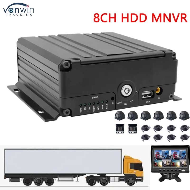 H.264 8 kênh MNVR Với 4G WiFi tùy chọn GPS Vehicle Tracker cho hỗ trợ xe OEM
