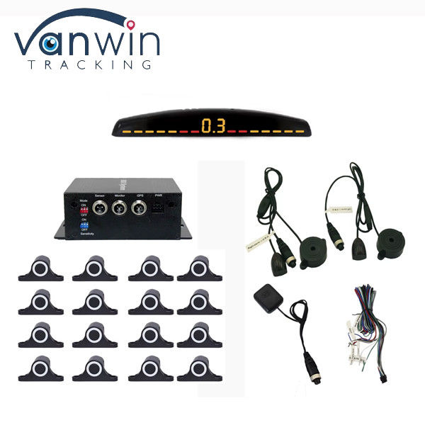 Trình hỗ trợ quay lại xeAuto Parktronic cảm biến đỗ xe LED với 16 cảm biến