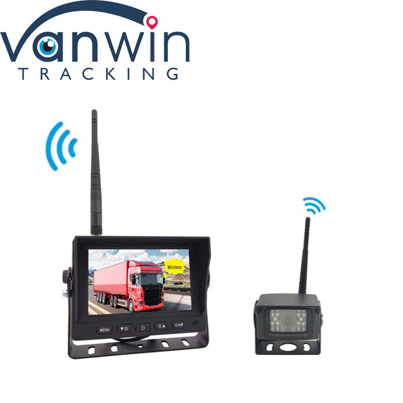 DVR kỹ thuật số HD không dây 5 inch với màn hình Quad-Split cho Truck Reverse Safety Monitoring