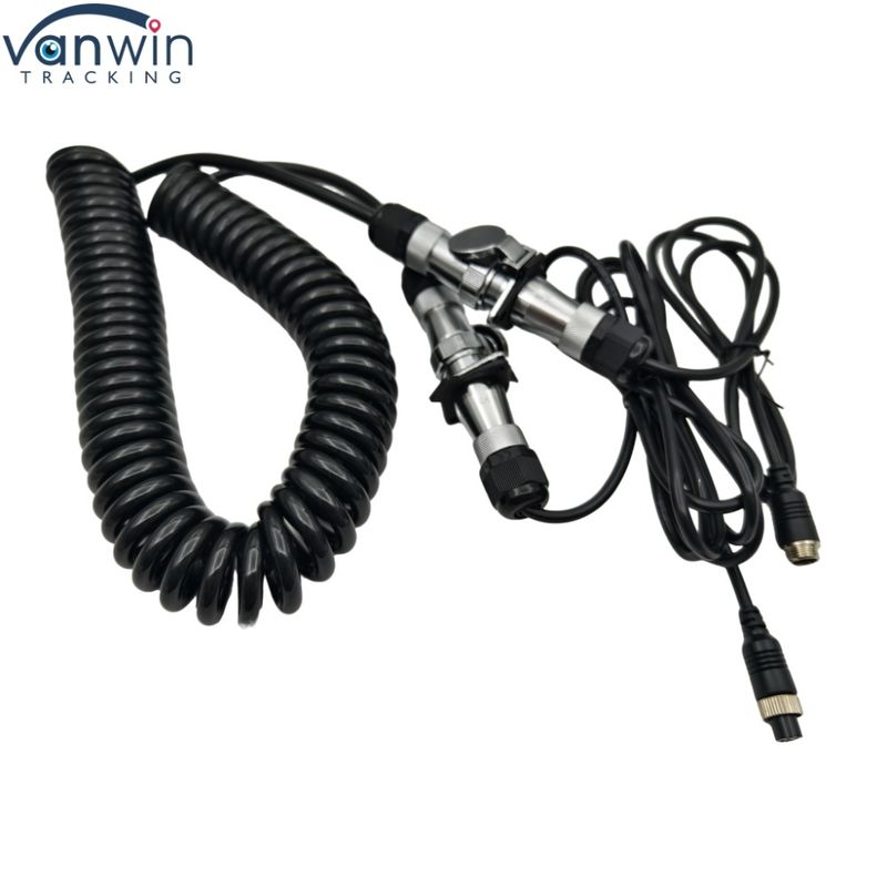 Cáp xe kéo chống nước 4pin Camera dây điện tử 12V cho xe tải đôi xe buýt máy kéo máy quay phía sau