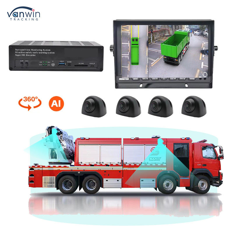 Máy ảnh toàn cảnh 360 độ 4 kênh HD Xe hơi 3D Bird View Camera AVM Phù hợp cho xe ô tô Camera xe