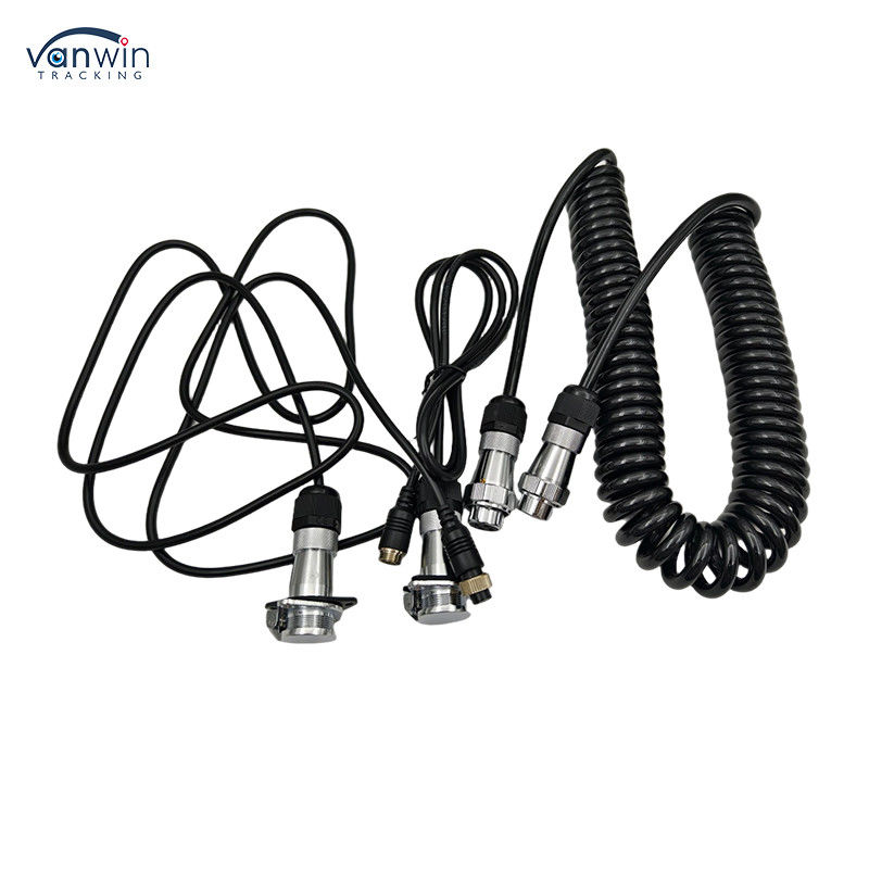 Cáp Trailer Chống Thấm Nước 4PIN Chắc Chắn 12V Dây Điện Tử Camera CÁP Cho Camera Quan Sát Phía Sau Xe Tải Xe Buýt Máy Kéo