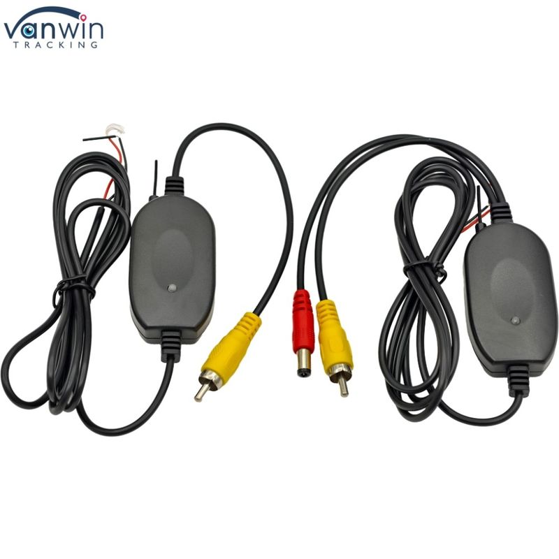 Không dây 2.4G RCA Video Signal Transmitter Receiver Universal For Car Rear View Reverse Camera 12V