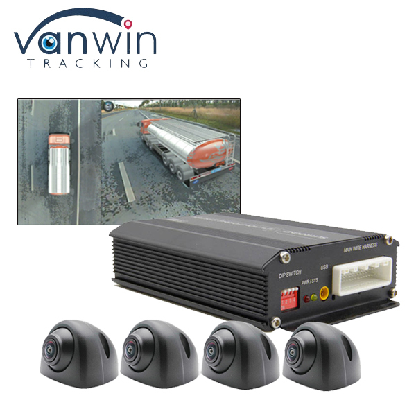 Hệ thống camera toàn cảnh 3D 360 thông minh AI 1080P, camera 4 bên, ghi hình và phát hiện hành trình
