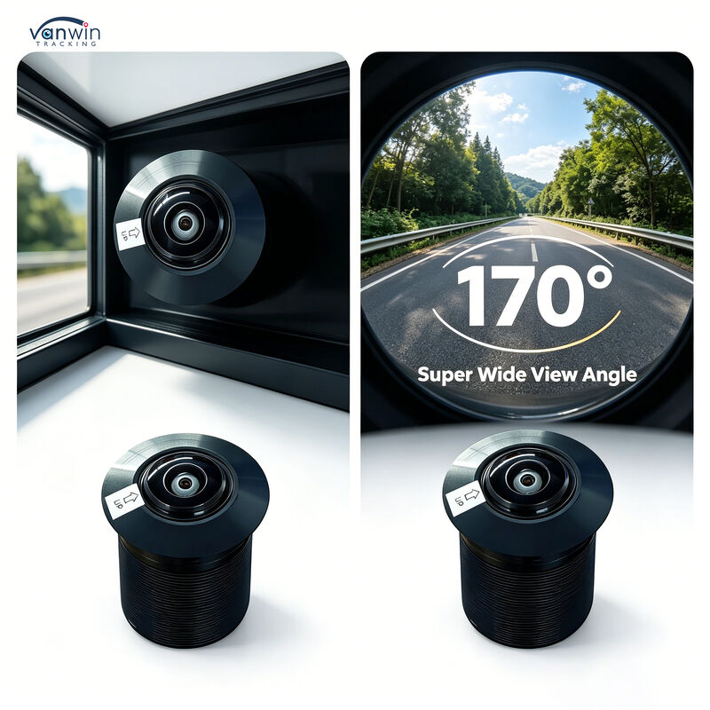 Máy ảnh xe ẩn nhỏ 1000TVL CVBS 170° góc rộng IP69K Máy ảnh nhìn bên xe chống nước