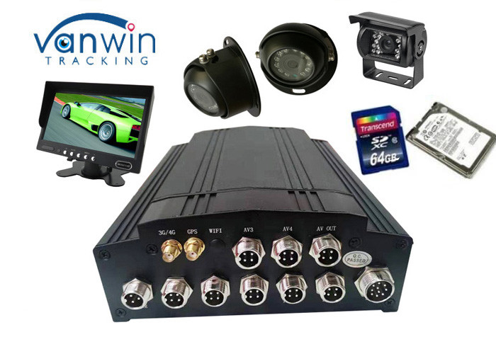 Máy quay video kỹ thuật số SATA RJ45 4G DVR di động Camera analog 4 kênh 2,5 "